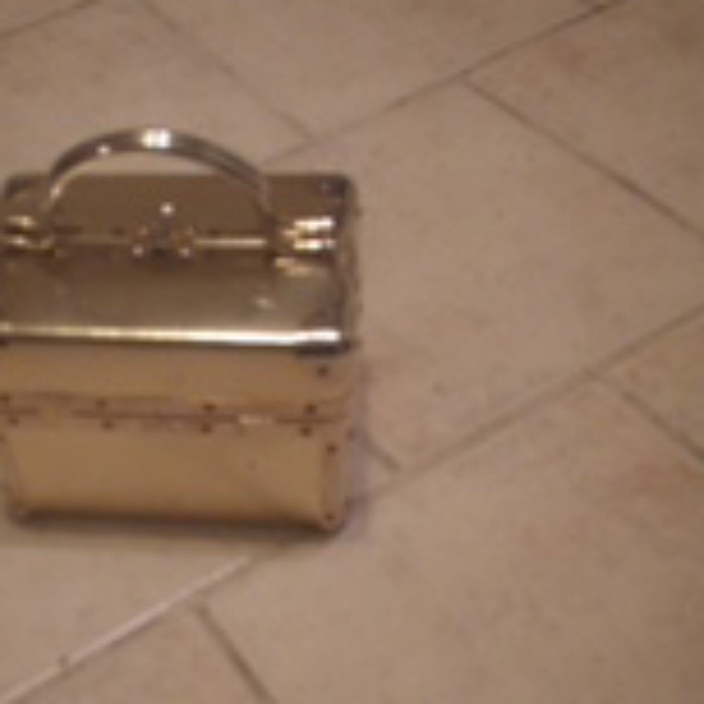 Leather train coach bag